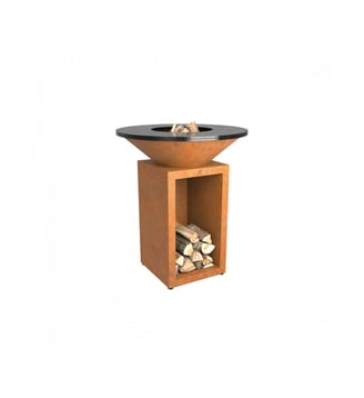 Brasero Classic Storage Corten 85 OC3C85 - Ofyr - Orange