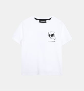 Tee-shirt manches courtes - Karl Lagerfeld Kids - Blanc
