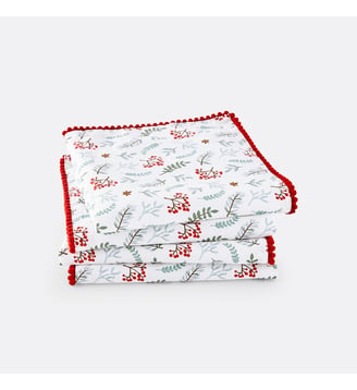 Lot de 4 serviettes de table - La Redoute Interieurs - Blanc
