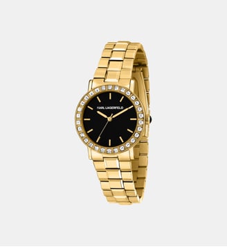 Montre Crystals Noir R0553100508 - Karl Lagerfeld - Doré