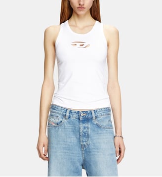 Débardeur avec cut-out Oval D - Diesel - Blanc
