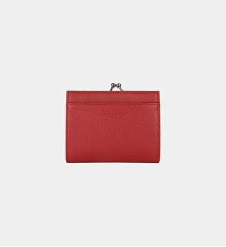 Porte-monnaie Foulonné PM en cuir - Lancaster - Rouge