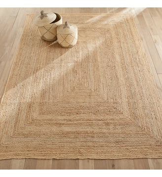 Tapis jute format XL en jute, tressé main - AM.PM - Naturel