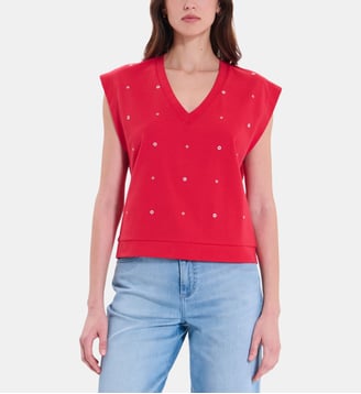 Top Trisha Framboise - Zapa - Framboise