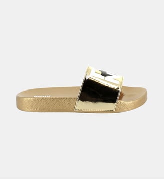 Claquettes métallisées - DKNY - Gold