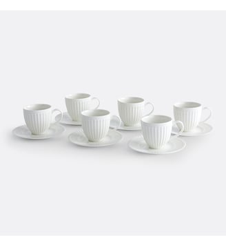 Lot de 6 tasses à thé et sous-tasses La Redoute Interieurs