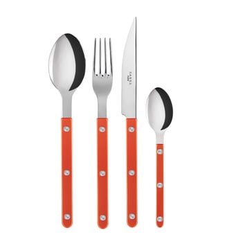 Ménagère 24 pièces, - Sabre - Orange