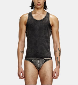 Débardeur effet denim - Diesel - Noir