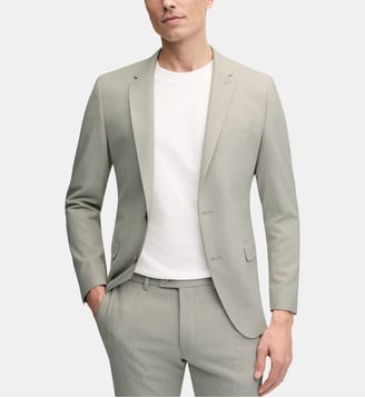 Veste de costume ceremonie slim Flexo - Digel - Beige clair
