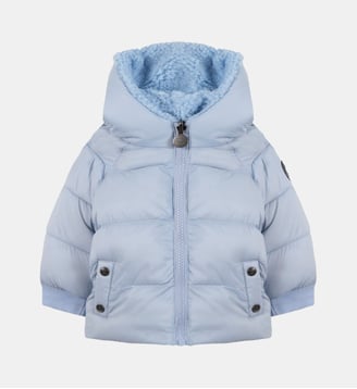 Manteau -  matelassé capuche imitation fourrure bouclée - Tartine Et Chocolat - Bleu