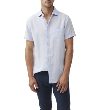 Chemise slim en lin manches courtes Palm Beach - Rodd & Gunn - Iris
