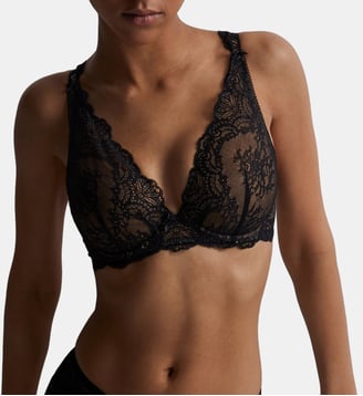 Soutien-gorge Triangle avec armatures Danse des Sens - Aubade - Noir