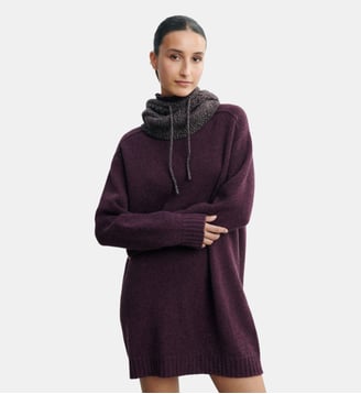 Robe pull courte en cachemire Bompard