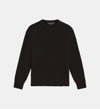 pull en laine mérinos - Agnès b. - Noir