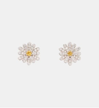 Boucles d'oreilles Flower Poiray - Poiray - Or blanc