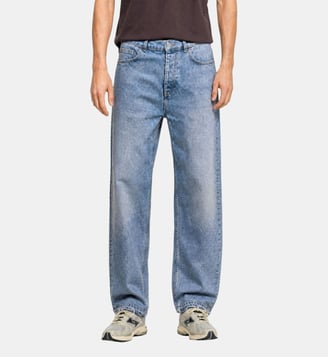Jean droit à bords francs - The Kooples - Bleu dragee