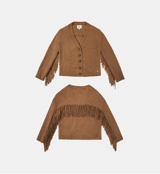 GILET uni MERY - La Petite Etoile - Noisette