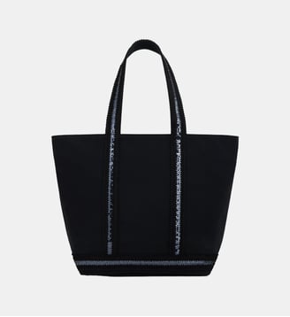 Cabas M Zippé En Toile - Vanessa Bruno - Noir