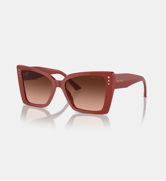 Lunettes de soleil Papillon JC5001B - Jimmy Choo - Rouge