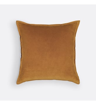 Housse de coussin velours uni - La Redoute Interieurs - Caramel