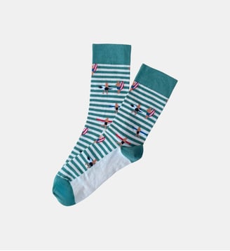 Chaussettes en coton - Surf Vert - Arthur - Vert