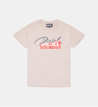 T-shirt avec logo - Diesel Kids - Vieux rose