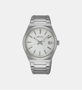 Montre Classique Blanc SUR553P1 - Seiko - Argenté