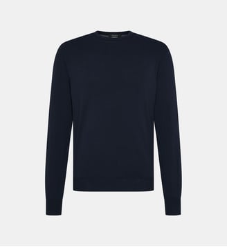 Pull en coton regular Faros - Digel - Marine