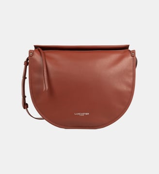 Sac besace Soft Selma en cuir - Lancaster - Noir