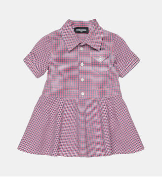 Robe chemisier à logo - Dsquared2 - Rouge