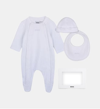 Ensemble pyjama, bonnet et bavoir - BOSS Kidswear - Ciel