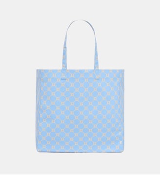 Sac en toile monogrammée - LOLA - Gerard Darel - Ciel et vanille
