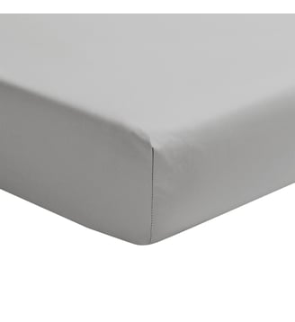 Drap housse uni en percale de coton, bonnet de 30cm, PREMIÈRE Essix