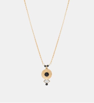Collier pendentif   - Fujita - Satellite - Blanc