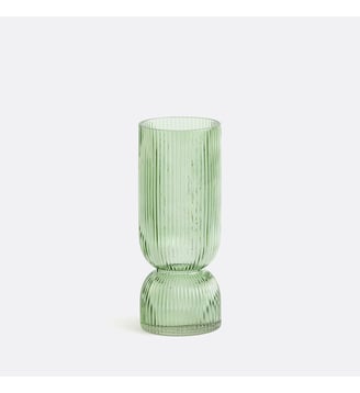 Vase en verre strié H26 cm La Redoute Interieurs