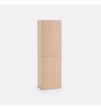 Colonne de salle de bain murale - La Redoute Interieurs - Plaqué chêne naturel