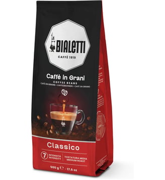 Café en grain Esperto Grani Classico 500g - Bialetti - Noir