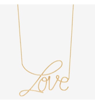Collier doré love - bling xxl - Caroline Najman - Doré
