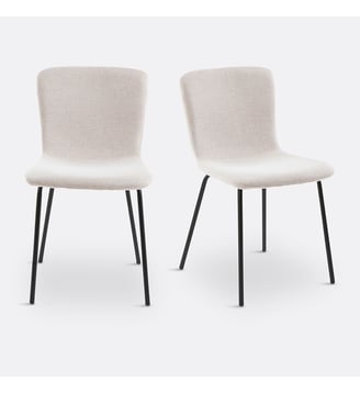 Lot de 2 chaises Gillian - So'Home - Écru