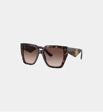 Lunettes de soleil Carré DG4438F - Dolce & Gabbana - Havane