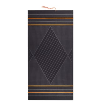 Drap de plage Sand Club Voile 100% coton - Le Jacquard Francais - Noir clair