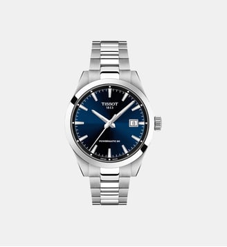 Montre automatique Gentleman Bleu foncé T1658071104100 - Tissot - Argenté