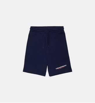 Short en molleton avec logo - Diesel Kids - Bleu