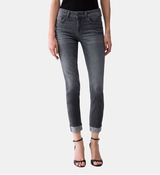 Jean skinny avec ornements - Liu Jo - Denim gris