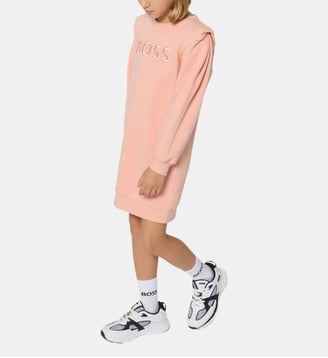 Robe en polaire - BOSS Kidswear - Rose poudré