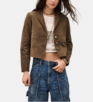 Veste droite courte Morfeo - Ba&sh - Olive