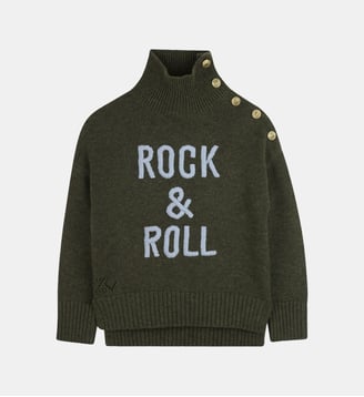 Pull col montant boutonné Zadig&Voltaire Kids