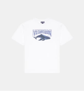 T-shirt en coton organique Whale - Vilebrequin - Blanc