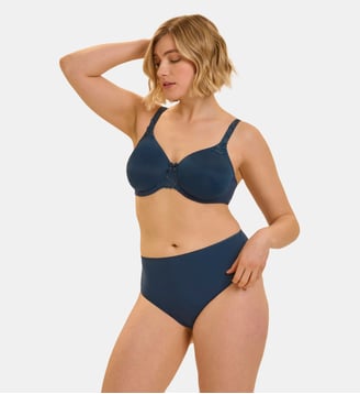 Culotte taille haute - Bleu pétrole - Simone Pérèle - Bleu pétrole