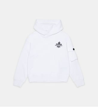 Sweat-shirt avec Maple Leaf - Dsquared2 - Blanc